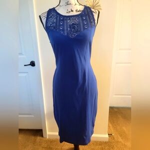 Kardashian Kollection Lace Neck Dress